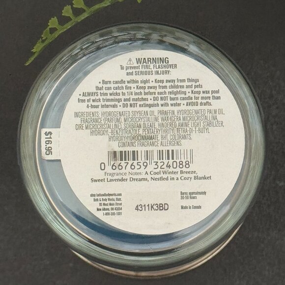 BBW To All A Good Night Bath & Body Works Single Wick Candle - Picture 10 of 10
